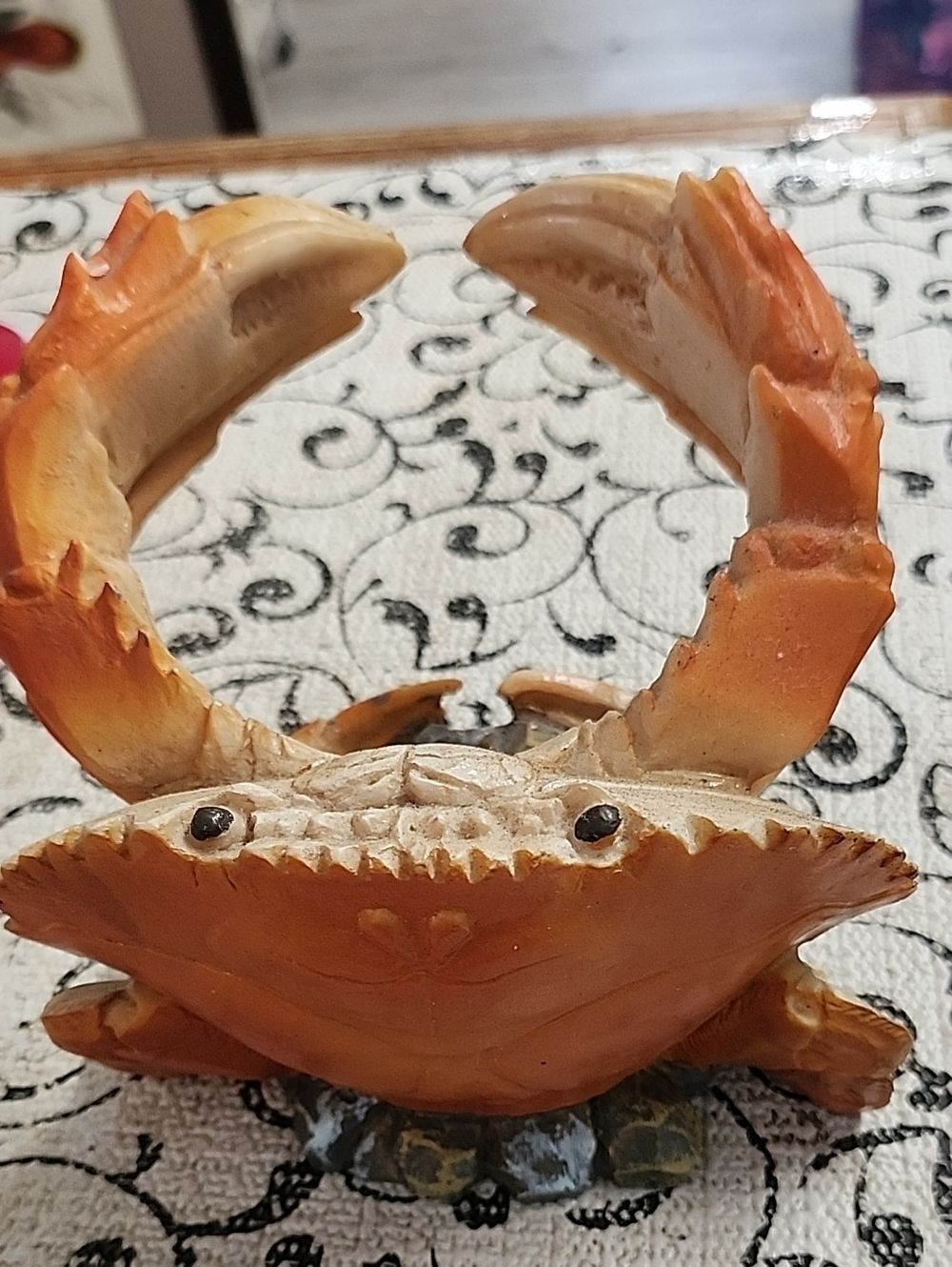 Orange Decorative Crab Wine Bottle Holder